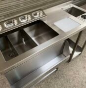 Jual Coctail Station Sink+Ice bin / Meja Bar Stainless Steel