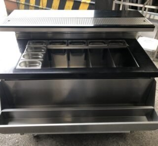Commercial bar cocktail station custom stainless