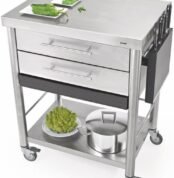Meja Dorong 3 Susun Laci Stainless Troli Makanan Food Trolley