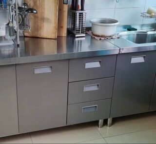 Straight Stainless Steel Modular Kitchen