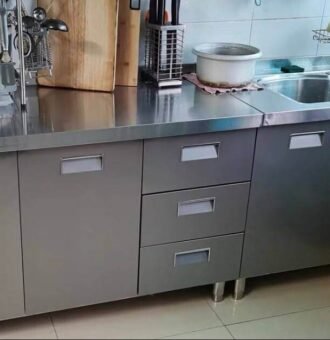 Straight Stainless Steel Modular Kitchen
