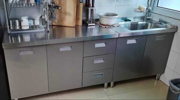 Straight Stainless Steel Modular Kitchen