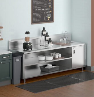 sink stainless cabinet custom