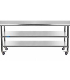 Meja Stainless Ada Roda Table 3 Tingkat