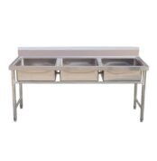 sink triple/tempat cucian piring restoran stainles