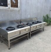 Gas Kwali Range 2 Burner With Blower With 2 Soup Ring