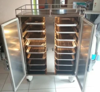Jual FOOD TROLLEY 16 SUSUN STAINLESS PLUS WARMER