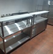 Meja Preparasi Stainless dan Bain Marie Stainless Custom