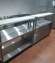 Meja Preparasi Stainless dan Bain Marie Stainless Custom Meja Preparasi Stainless dan Bain Marie Stainless Custom